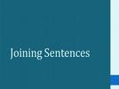 Joining sentences 