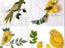 Formando animales con hojas de árboles