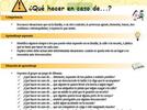¿Qué hacer en caso de…?