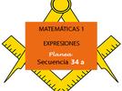 Expresiones matemáticas. Primer grado, sesión 34 a