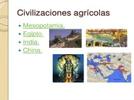 Las sociedades agrícolas en la antigüedad.