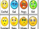 Smiley face feelings card 