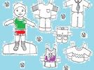 Niño y niña para vestir