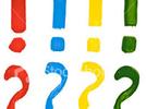 Juego de interrogaciones y exclamaciones
