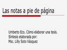 Ejemplos de notas de pie de página