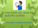 Funciones del agua en nuestro cuerpo