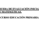 Prueba de evaluación de matemáticas