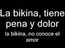 Video con música y letra de La bikina