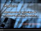 El principio del conservacion de la masa