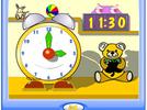 Las horas en un reloj.