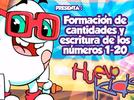 Formación de cantidades y escritura de los números del 1 al 20