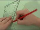 Trazar rectas perpendiculares con escuadras