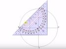 Construcción con regla y compás de un cuadrado inscrito en una circunferencia