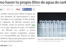 Elaboración de un filtro de agua casero