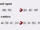 Phone numbers