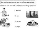Sustantivos. Hoja de trabajo