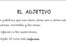 Los adjetivos. Hoja de trabajo