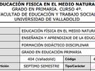 Educación física en el medio natural